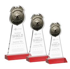 Police Badge Award - Red - New Items