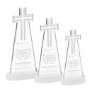 Cross Award on Alberton Base - White
