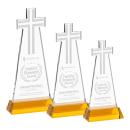 Cross Award on Hartford Base - Amber