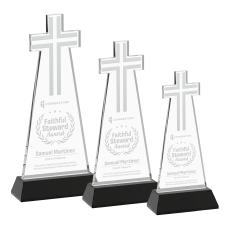 Cross Award on Hartford Base - Black - New Items