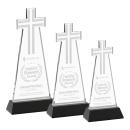 Cross Award on Hartford Base - Black