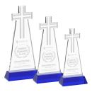 Cross Award on Hartford Base - Blue