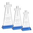 Cross Award on Hartford Base - Sky Blue