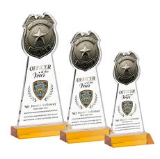 Police Badge VividPrint Award - Amber - New Items