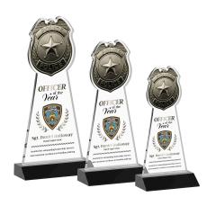 Police Badge VividPrint Award - Black - New Items