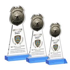 Police Badge VividPrint Award - Sky Blue - New Items