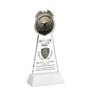 Police Badge VividPrint&trade; Award on Hartford Base - White