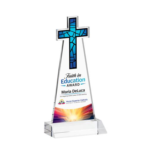 Recognition Awards - Crystal Awards - Cross VividPrint&trade; Award - Clear