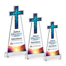 Cross VividPrint Award on Alberton Base - Clear - New Items