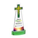 Cross VividPrint&trade; Award on Alberton Base - Green