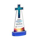 Cross VividPrint&trade; Award on Alberton Base - Blue