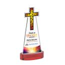 Cross VividPrint&trade; Award on Alberton Base - Red