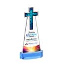 Cross VividPrint&trade; Award on Alberton Base - Sky Blue