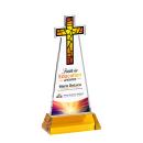 Cross VividPrint&trade; Award on Hartford Base - Amber