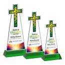 Cross VividPrint&trade; Award on Hartford Base - Green