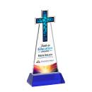 Cross VividPrint&trade; Award on Hartford Base - Blue