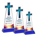 Cross VividPrint&trade; Award on Hartford Base - Blue