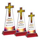 Cross VividPrint&trade; Award on Hartford Base - Red
