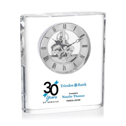 Recognition Awards - Shop by Recipient - Retirement Awards - Adams VividPrint&trade; Clock - Silver