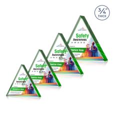 Adler Triangle VividPrint Award - Emerald - Under $45