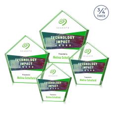 Belmar Pentagon VividPrint Award - Emerald - Under $45