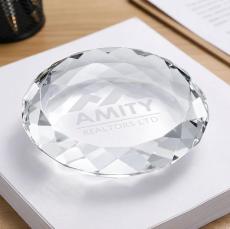 Amherst Paperweight - Round - Desktop Awards