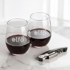 Swiss Force Opener & Stanford Stemless Wine - Barware Gift Sets