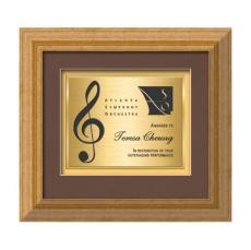 Terrene Certificate TexEtch - Antique Gold - Framed Awards & Plaques