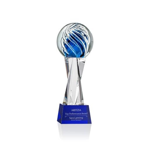 Recognition Awards - Glass Awards - Art Glass Awards - Genista Award on Grafton Base