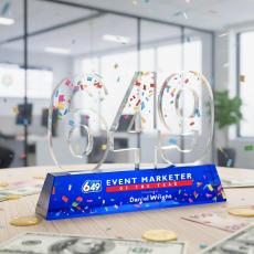 Milestone Optical VividPrint Award - Blue - Years of Service Awards