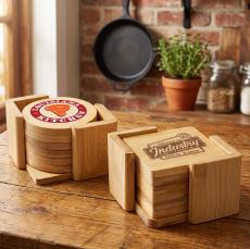 Yorkshire Bamboo VividPrint Coaster Set - Round - Coasters