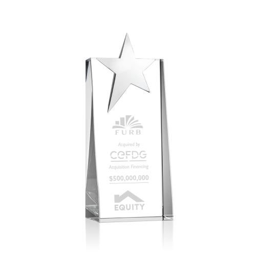 Recognition Awards - Crystal Awards - Fanshaw Silver Star Award