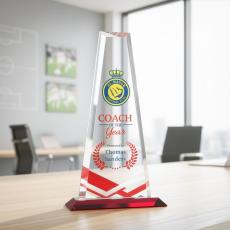 Imperial VividPrint Award - Red - Crystal Pillar Awards