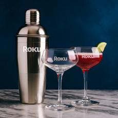 Catania Shaker & Mixology Cocktail Set - Cocktail Glasses