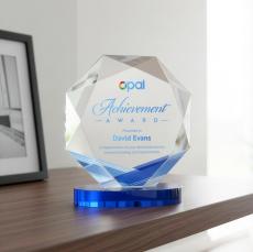 Bradford VividPrint Award on Alberton Base - Blue - Diamond Awards