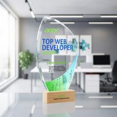 Clarence VividPrint Award - Crystal Awards