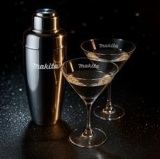 Pescara Shaker & Connoisseur Martini Set - Martini Glasses and Shakers