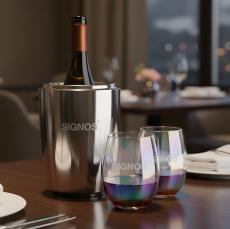 Pescara Wine Cooler & Miami Stemless Wine Set - Wine Coolers