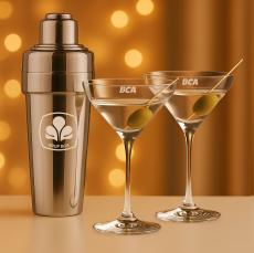 Milano Shaker & RIEDEL Martini Set - Barware Gift Sets