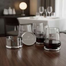 Baldoni Coasters & Breckland Stemless Wine Set - Barware Gift Sets