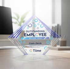 Crawford VividPrint Award - Blue - New Items