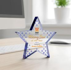 Esna Star VividPrint Award - Blue - Desktop Awards