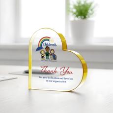 Davina Heart VividPrint Award - Gold - Heart Awards