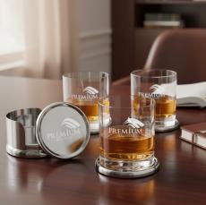 Baldoni Coasters & Franca On-the-Rocks Set - Barware Gift Sets