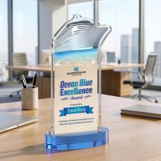 Voyager VividPrint Award on Alberton Base - Sky Blue - New Items