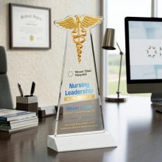 Caduceus VividPrint Award - White - New Items
