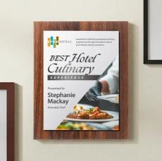 Millsboro VividPrint Plaque - Walnut Finish/Silver - New Items