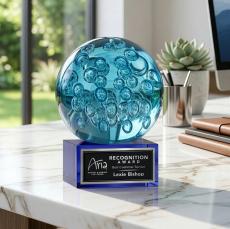 Addison Award on Hancock Base - Blue - New Items