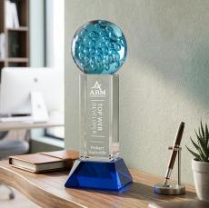 Addison Award on Stowe Base - Blue - New Items