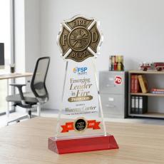 Fire Dept VividPrint Award - Red - New Items